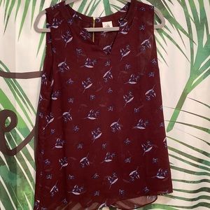 Cabi sleeveless blouse